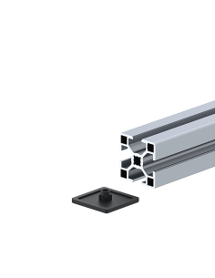 35x35 Hafif Profil Kapağı Siyah 2