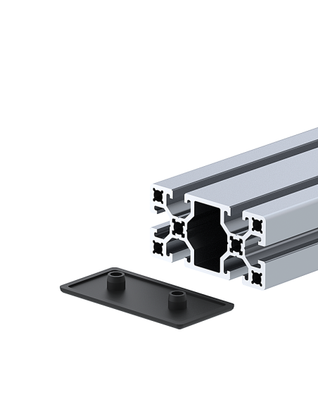 40x80 Kanal 10 Profil Kapağı Siyah