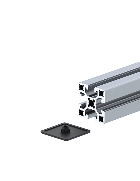 45x45 Profil Kapağı Siyah