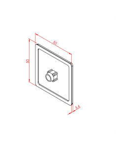 50x50 Profil Kapağı Siyah