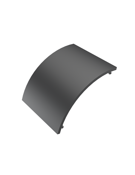 90x90 Geniş Köşe Bağlantı Kapağı Siyah