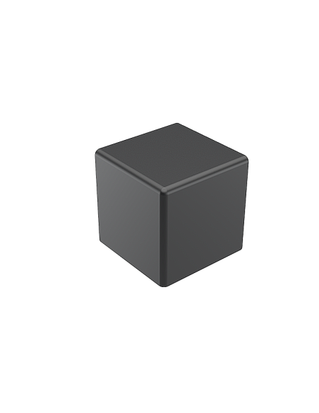 45x45 Kare Köşe Bağlantı Kapağı Siyah