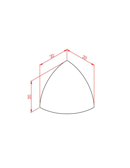 20x20 Raiduslu Köşe Bağlantı Kapağı Siyah