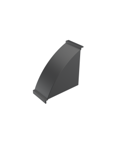 30x60 Uzun Köşe Bağlantı Kapağı Siyah