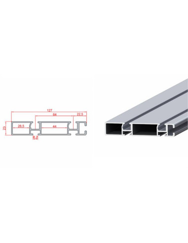23x127 Konveyör Profili