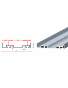 25x150 Konveyör Profili