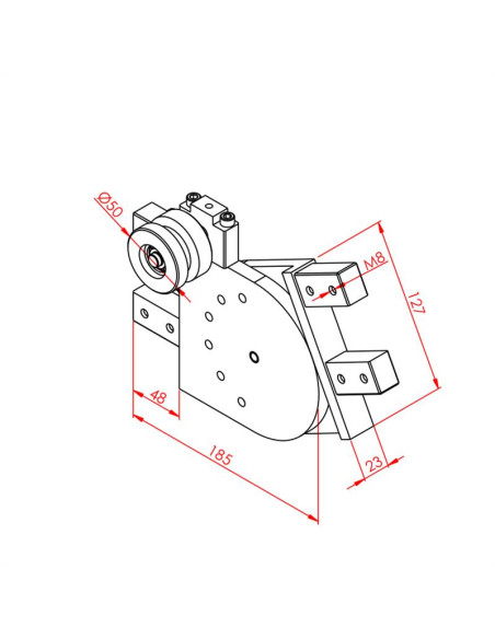 23x127 Elevatör İç Rulo Bağlantı Parçası
