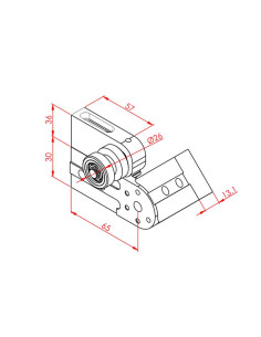 30x30 Minyatür Konveyör Mafsal Plakası