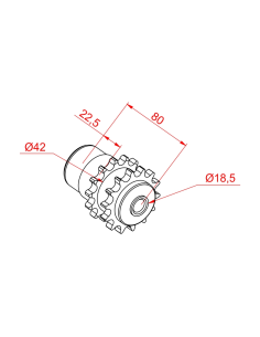Çift Zincir Dişli Rulo...