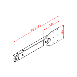 23x127 Dereceli Metal Ayak - Büyük