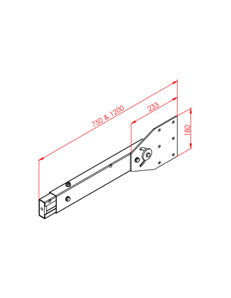 23x127 Dereceli Metal Ayak - Büyük