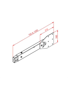 23x127 Dereceli Metal Ayak - Küçük