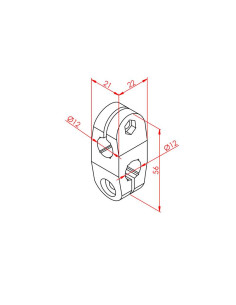 Ø12 Konsol Çapraz Tutucu