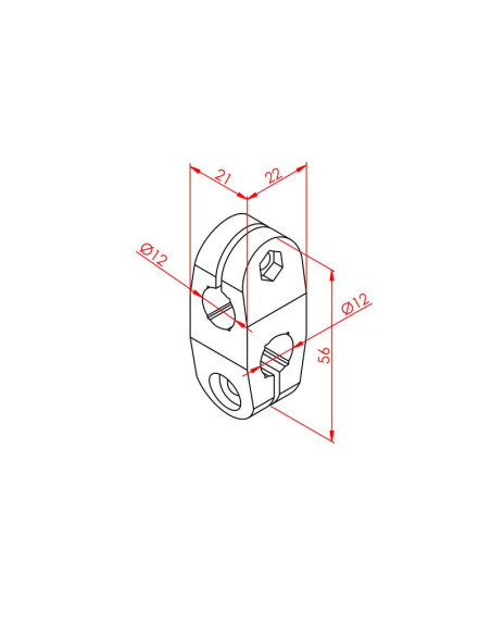Ø12 Konsol Çapraz Tutucu