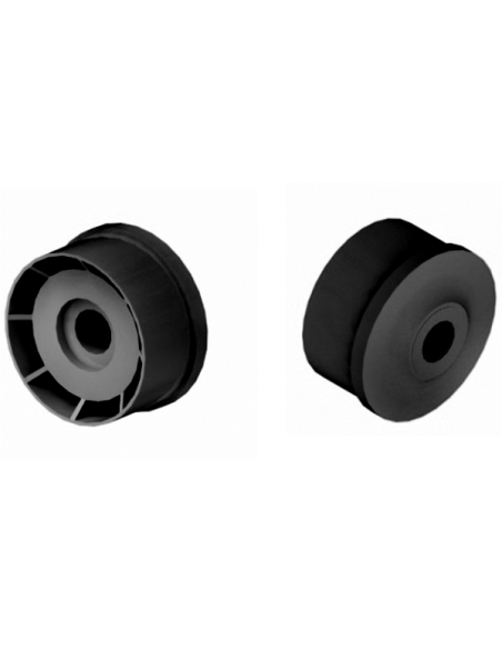 Plastik Rulo Başlığı Ø50 x 1.5mm (Siyah)