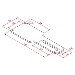 Dikey Reflektör Bağlantı Sacı 3 mm