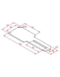 Dikey Reflektör Bağlantı Sacı 3 mm