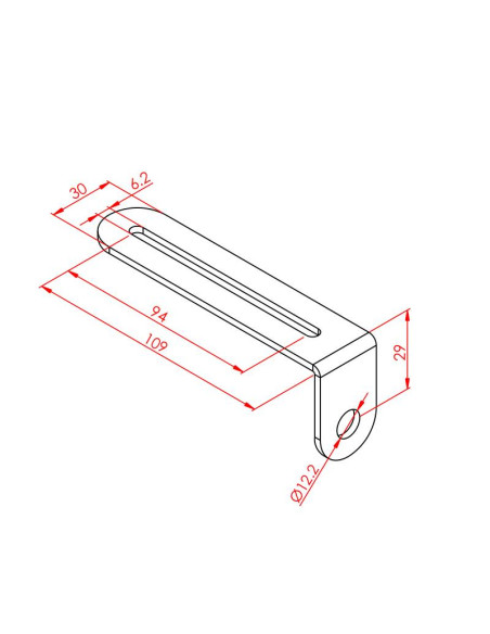 L Ø12 Sensör Bağlantı Sacı 3 mm