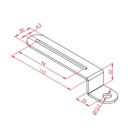 Ø12 S Sensör Bağlantı Sacı 3 mm