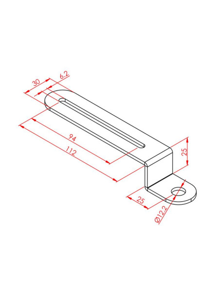 Ø12 S Sensör Bağlantı Sacı 3 mm