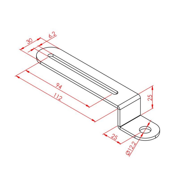 Ø12 S Sensör Bağlantı Sacı 3 mm