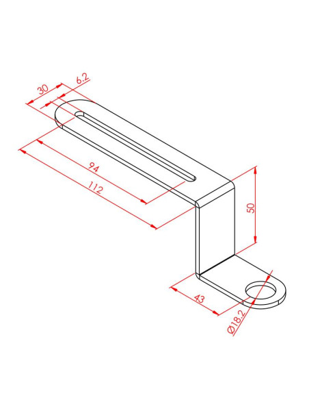 Ø18 S Sensör Bağlantı Sacı 3 mm