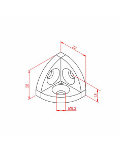 30x30 Radiuslu Köşe...