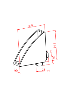 45x45 Dar Köşe Bağlantı,...