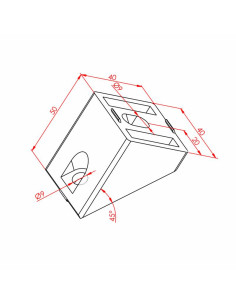45x45 45° Dereceli Bağlantı...