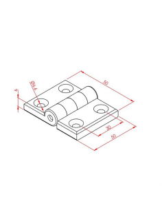 30x30 Plastik Menteşe 2