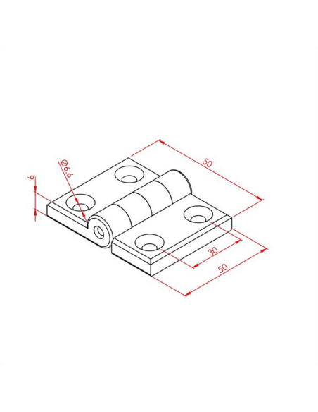 30x30 Plastik Menteşe
