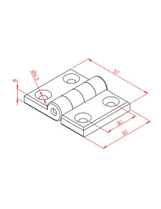45x30 Plastik Menteşe 2