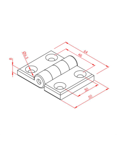 45x45 Plastik Menteşe 2