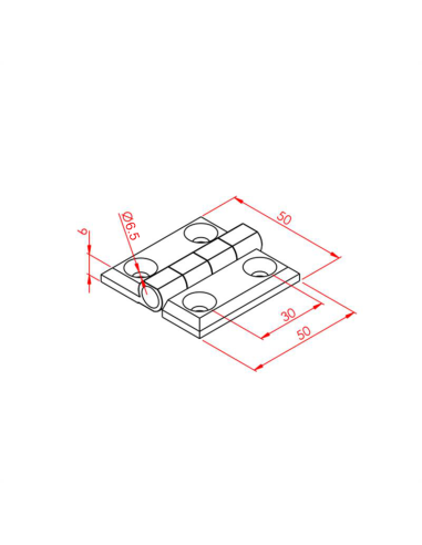 30x30 Menteşe Metal