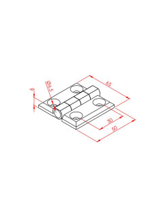 40x40 Menteşe Metal