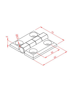 45x45 Menteşe Metal 2
