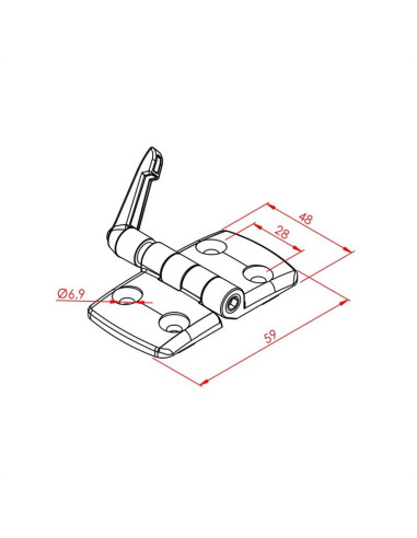 30x30 Kilitli Menteşe 30x30 Kilitli Menteşe