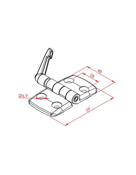 30x30 Kilitli Menteşe 30x30 Kilitli Menteşe