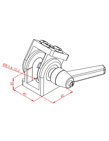 40x40  Hareketli Mafsal