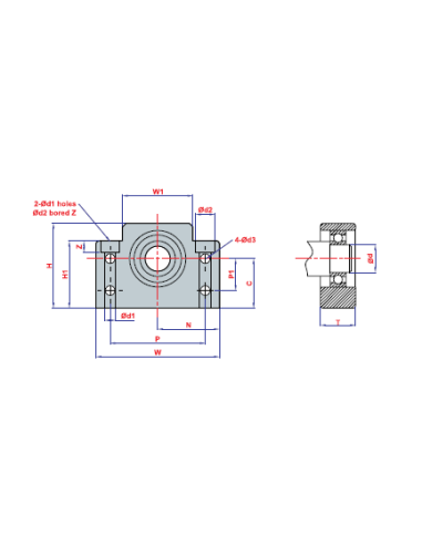 BF 17 Vidalı Mil Ucu Yatağı, DMS