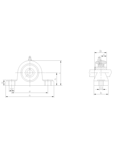 SUCP 201 Plastik Ayak Yataklı Paslanmaz Rulman 2
