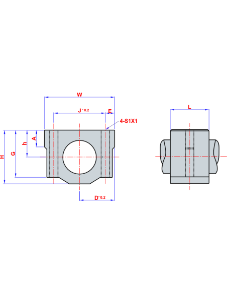 Kafesli Rulman Kapalı - Kısa Tip SCE 25 VUU