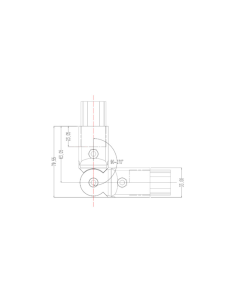 180° Mafsal Bağlantı, DKE28-10 2