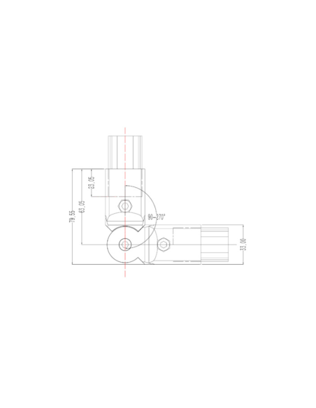 180° Mafsal Bağlantı, DKE28-10