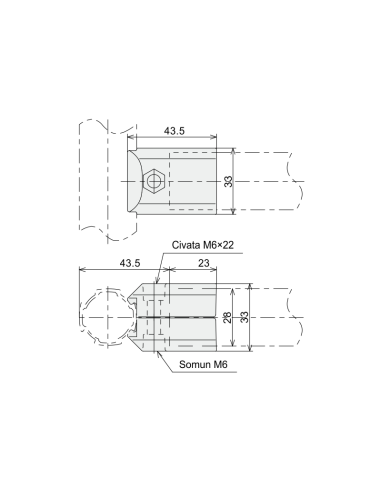 Çok Yönlü Bağlantı - Dıştan, DKJ-A01