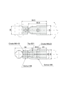 180° Açılı Bağlantı Parçası...