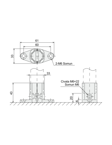 Yer Bağlantı Parçası, DKJ28-A17