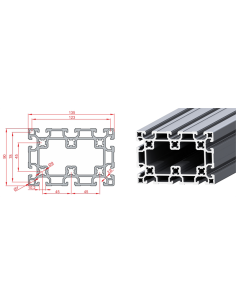 90x135 Ağır Sigma Profil,...