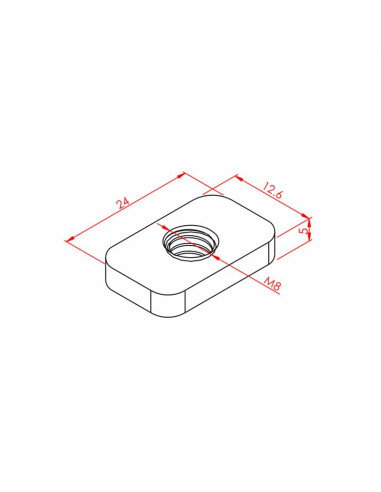 Dikdörtgen Somun, Kanal:8, Metrik:8