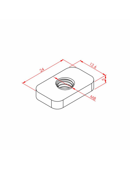 Dikdörtgen Somun, Kanal:8, Metrik:8